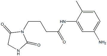 N-(5-amino-2-methylphenyl)-4-(2,5-dioxoimidazolidin-1-yl)butanamide Struktur