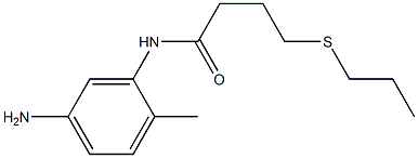 N-(5-amino-2-methylphenyl)-4-(propylsulfanyl)butanamide Struktur