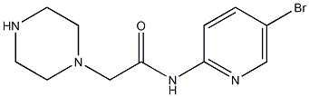 N-(5-bromopyridin-2-yl)-2-(piperazin-1-yl)acetamide|