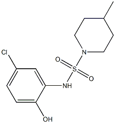 N-(5-chloro-2-hydroxyphenyl)-4-methylpiperidine-1-sulfonamide Structure