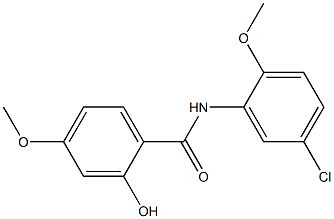 N-(5-chloro-2-methoxyphenyl)-2-hydroxy-4-methoxybenzamide Struktur