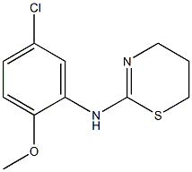 N-(5-chloro-2-methoxyphenyl)-5,6-dihydro-4H-1,3-thiazin-2-amine|