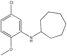 N-(5-chloro-2-methoxyphenyl)cycloheptanamine Struktur
