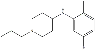 N-(5-fluoro-2-methylphenyl)-1-propylpiperidin-4-amine Structure