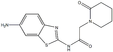 N-(6-amino-1,3-benzothiazol-2-yl)-2-(2-oxopiperidin-1-yl)acetamide