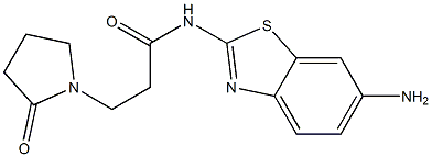 N-(6-amino-1,3-benzothiazol-2-yl)-3-(2-oxopyrrolidin-1-yl)propanamide Struktur