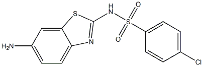 N-(6-amino-1,3-benzothiazol-2-yl)-4-chlorobenzene-1-sulfonamide Structure