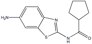 N-(6-amino-1,3-benzothiazol-2-yl)cyclopentanecarboxamide Structure