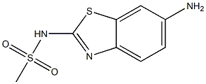 N-(6-amino-1,3-benzothiazol-2-yl)methanesulfonamide,,结构式