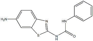 N-(6-amino-1,3-benzothiazol-2-yl)-N'-phenylurea Struktur