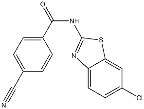 N-(6-chloro-1,3-benzothiazol-2-yl)-4-cyanobenzamide