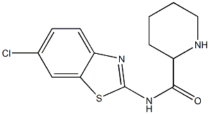 N-(6-chloro-1,3-benzothiazol-2-yl)piperidine-2-carboxamide Structure