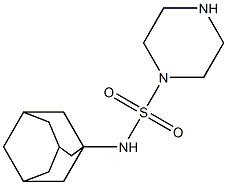 N-(adamantan-1-yl)piperazine-1-sulfonamide 结构式