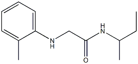 N-(butan-2-yl)-2-[(2-methylphenyl)amino]acetamide,,结构式