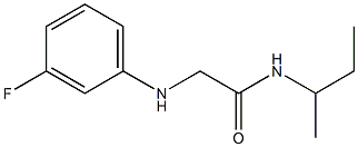 N-(butan-2-yl)-2-[(3-fluorophenyl)amino]acetamide Structure