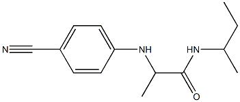 N-(butan-2-yl)-2-[(4-cyanophenyl)amino]propanamide