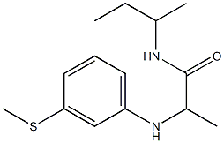 N-(butan-2-yl)-2-{[3-(methylsulfanyl)phenyl]amino}propanamide Struktur