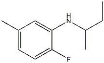 N-(butan-2-yl)-2-fluoro-5-methylaniline 化学構造式