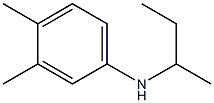 N-(butan-2-yl)-3,4-dimethylaniline 化学構造式