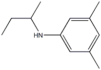 N-(butan-2-yl)-3,5-dimethylaniline,,结构式