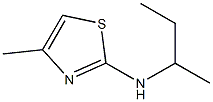 N-(butan-2-yl)-4-methyl-1,3-thiazol-2-amine,,结构式