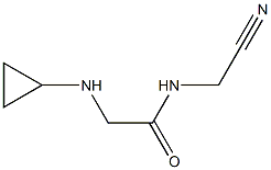 N-(cyanomethyl)-2-(cyclopropylamino)acetamide Structure