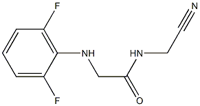 N-(cyanomethyl)-2-[(2,6-difluorophenyl)amino]acetamide Structure