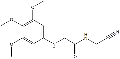 N-(cyanomethyl)-2-[(3,4,5-trimethoxyphenyl)amino]acetamide 化学構造式