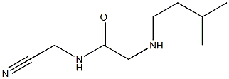 N-(cyanomethyl)-2-[(3-methylbutyl)amino]acetamide Struktur