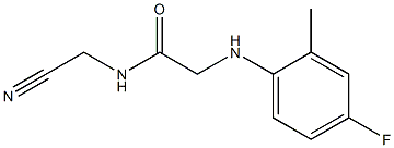 N-(cyanomethyl)-2-[(4-fluoro-2-methylphenyl)amino]acetamide|