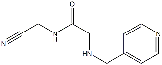 N-(cyanomethyl)-2-[(pyridin-4-ylmethyl)amino]acetamide Structure