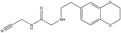  N-(cyanomethyl)-2-{[2-(2,3-dihydro-1,4-benzodioxin-6-yl)ethyl]amino}acetamide