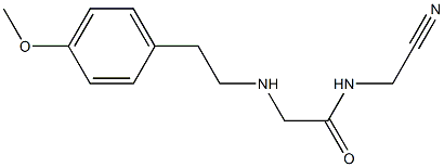 N-(cyanomethyl)-2-{[2-(4-methoxyphenyl)ethyl]amino}acetamide Structure