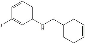 N-(cyclohex-3-en-1-ylmethyl)-3-iodoaniline,,结构式