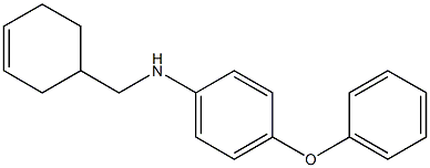 N-(cyclohex-3-en-1-ylmethyl)-4-phenoxyaniline Structure