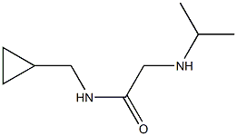 N-(cyclopropylmethyl)-2-(propan-2-ylamino)acetamide Struktur