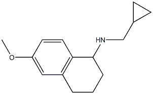 N-(cyclopropylmethyl)-6-methoxy-1,2,3,4-tetrahydronaphthalen-1-amine Struktur