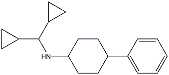 N-(dicyclopropylmethyl)-4-phenylcyclohexan-1-amine 化学構造式