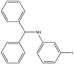 N-(diphenylmethyl)-3-iodoaniline Struktur