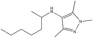 N-(heptan-2-yl)-1,3,5-trimethyl-1H-pyrazol-4-amine 结构式