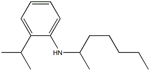 N-(heptan-2-yl)-2-(propan-2-yl)aniline 结构式