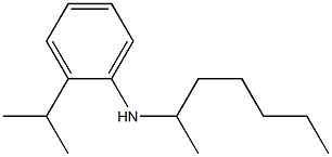 N-(heptan-2-yl)-2-(propan-2-yl)aniline Struktur