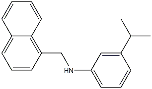 N-(naphthalen-1-ylmethyl)-3-(propan-2-yl)aniline Structure