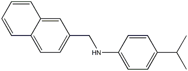 N-(naphthalen-2-ylmethyl)-4-(propan-2-yl)aniline Structure