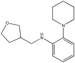 N-(oxolan-3-ylmethyl)-2-(piperidin-1-yl)aniline 化学構造式