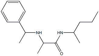 N-(pentan-2-yl)-2-[(1-phenylethyl)amino]propanamide Structure