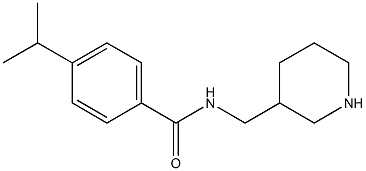 N-(piperidin-3-ylmethyl)-4-(propan-2-yl)benzamide 化学構造式