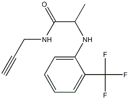 N-(prop-2-yn-1-yl)-2-{[2-(trifluoromethyl)phenyl]amino}propanamide Structure