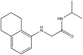 N-(propan-2-yl)-2-(5,6,7,8-tetrahydronaphthalen-1-ylamino)acetamide Structure