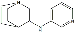 N-(pyridin-3-yl)-1-azabicyclo[2.2.2]octan-3-amine,,结构式